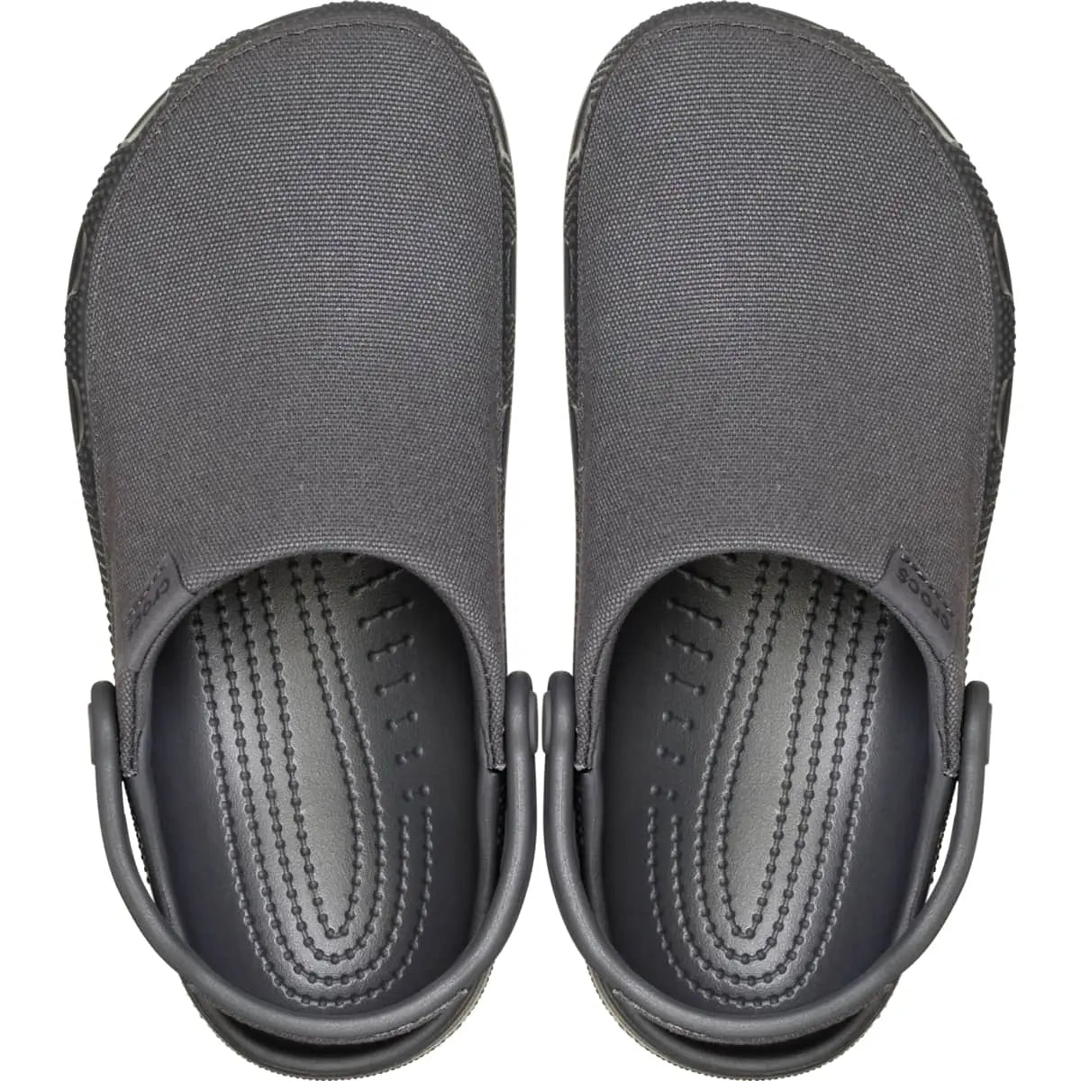 Crocs Adult Classic Crafted Canvas Clogs, Unisex Slip‑On Casual Clogs with Pivoting Heel Strap for Everyday Wear