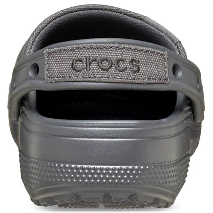 Crocs Adult Classic Crafted Canvas Clogs, Unisex Slip‑On Casual Clogs with Pivoting Heel Strap for Everyday Wear
