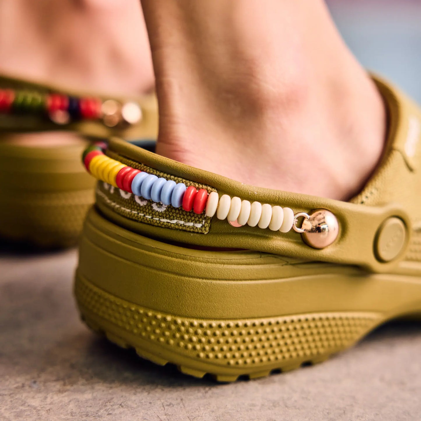 Crocs Adult Classic Crafted Canvas Clogs, Unisex Slip‑On Casual Clogs with Pivoting Heel Strap for Everyday Wear