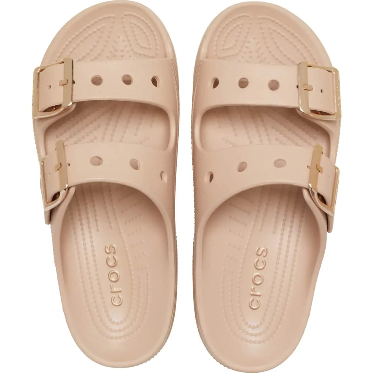 Crocs Women's Saturday Two‑Strap Sandals, Adjustable Buckle Slide Sandals, Lightweight Croslite Foam Casual Summer Slides Customizable with Jibbitz Charms
