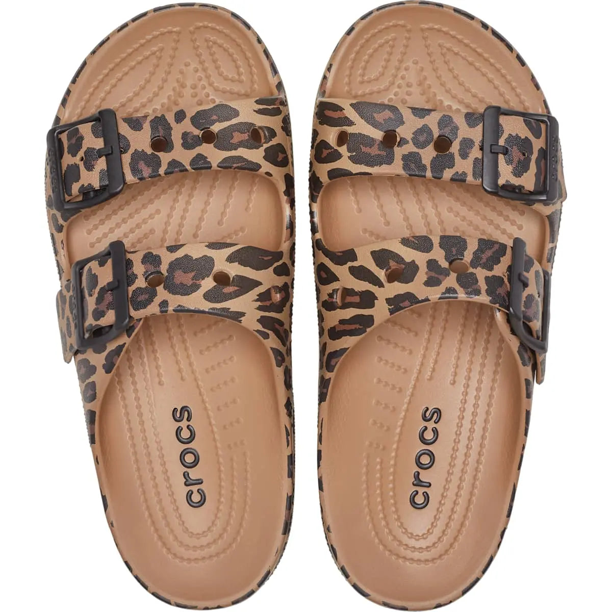 Crocs Women's Saturday Two‑Strap Sandals, Adjustable Buckle Slide Sandals, Lightweight Croslite Foam Casual Summer Slides Customizable with Jibbitz Charms