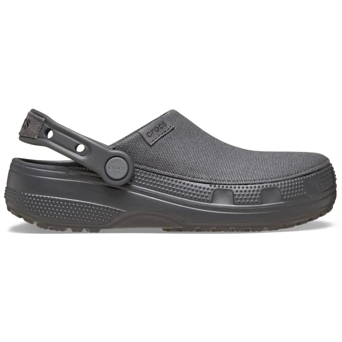 Crocs Adult Classic Crafted Canvas Clogs, Unisex Slip‑On Casual Clogs with Pivoting Heel Strap for Everyday Wear