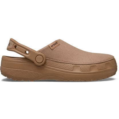 Crocs Adult Classic Crafted Canvas Clogs, Unisex Slip‑On Casual Clogs with Pivoting Heel Strap for Everyday Wear